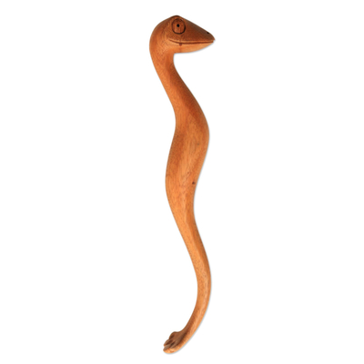 rascador de espalda de madera - Rascador de espalda Suar Wood Gecko de Bali
