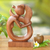 Wood sculpture, 'Serene Mermaid' - Hand-Carved Suar Wood Serene Mermaid Sculpture (image 2j) thumbail