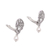 Cultured pearl clip-on earrings, 'Tangled Light' - Cultured Pearl Clip-On Dangle Earrings from Bali (image 2c) thumbail