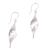 Sterling silver dangle earrings, 'Lovely Flourish' - Wavy Sterling Silver Dangle Earrings from Bali