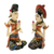 Wood sculptures, 'Balinese Bride and Groom' (pair) - Balinese Bride and Groom Handcrafted Wood Sculptures (Pair) (image 2d) thumbail