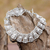 Sterling silver filigree link bracelet, 'Tameng' - Sterling Silver Filigree Openwork Link Shield Bracelet