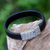 Men's leather braided wristband bracelet, 'Bedeg Style' - Men's Braided Leather Wristband Bracelet from Bali (image 2) thumbail