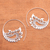Sterling silver half-hoop earrings, 'Paisley Fantasy' - Sterling Silver Paisley Half-Hoop Earrings from Bali (image 2b) thumbail