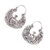 Sterling silver hoop earrings, 'Peacock Garden' - Sterling Silver Peacock Hoop Earrings from Bali (image 2c) thumbail