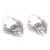 Sterling silver hoop earrings, 'Owl Majesty' - Sterling Silver Owl Hoop Earrings from Bali (image 2c) thumbail