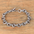 Men's sterling silver link bracelet, 'Wanen Links' - Men's Sterling Silver Link Bracelet Crafted in Bali (image 2) thumbail