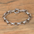 Men's sterling silver chain bracelet, 'Cager Links' - Men's Sterling Silver Chain Bracelet from Bali (image 2) thumbail