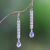 Blue topaz dangle earrings, 'Go For a Walk' - Animal-Themed Blue Topaz Dangle Earrings from Bali thumbail