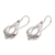 Sterling silver dangle earrings, 'Hopeful Paws' - Sterling Silver Paw Motif Dangle Earrings from Bali
