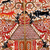 Leder-Schattenmarionette, 'Gunungan Kayon'. - Handgefertigte, farbenfrohe, lederne, dekorative Schattenspielpuppe