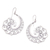 Sterling silver dangle earrings, 'Infinite Curls' - Spiral Motif Sterling Silver Dangle Earrings from Bali