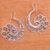 Sterling silver dangle earrings, 'Infinite Curls' - Spiral Motif Sterling Silver Dangle Earrings from Bali