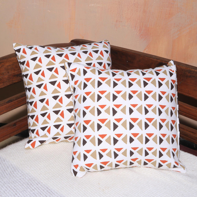 Cotton cushion covers, Cozy Afternoon (pair)