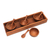 Wood condiment set, 'Date Night' (9 piece) - Hand-Carved Wood Condiment Set from Bali (9 Piece) (image 2a) thumbail