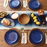 Teak wood serving bowl, 'Calm Lumber' - Hand Carved Teak Wood Serving Bowl from Bali