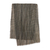 Baumwollschal - Handgewebter Schal aus grünlich-grauer Baumwolle mit schmalen Streifen