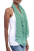 Crocheted poncho, 'Turquoise Sanur Shade ' - Lightweight Turquoise Hand Crocheted Poncho  from Bali (image 2f) thumbail
