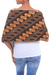 Schal aus Batik-Baumwolle - Batik-Baumwollschal mit Parang-Motiv in gebrannter Siena aus Java