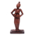 estatuilla de madera - Estatuilla de madera tallada a mano madre acunando bebé en brazos