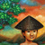 'In the Evening' - Signed Painting of a Boy with Goats from Java (image 2b) thumbail