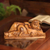 Wood sculpture, 'Reposing Buddha' - Suar Wood Sculpture of Laying Buddha from Bali (image 2) thumbail