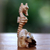 Wood figurine, 'Seahorse' - Hand-Carved Wood Seahorse Figurine from Bali