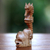 Wood figurine, 'Seahorse' - Hand-Carved Wood Seahorse Figurine from Bali (image 2b) thumbail