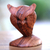 Wood sculpture, 'Owl Bust' - Suar Wood Bust Sculpture of an Owl from Bali (image 2) thumbail