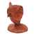 Escultura de madera - Busto de Madera de Suar Escultura de un Búho de Bali