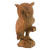 Wood sculpture, 'Bird of Prey' - Hand-Carved Wood Owl Sculpture from Bali
