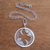 Sterling silver filigree pendant necklace, 'Elegant Pisces' - Sterling Silver Filigree Pisces Necklace from Java thumbail