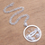 Sterling silver filigree pendant necklace, 'Elegant Cancer' - Sterling Silver Filigree Cancer Necklace from Java (image 2b) thumbail