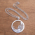 Sterling silver filigree pendant necklace, 'Elegant Virgo' - Sterling Silver Filigree Virgo Necklace from Java (image 2b) thumbail