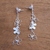 Sterling silver filigree dangle earrings, 'Loving Butterfly' - Sterling Silver Filigree Butterfly Earrings from Java (image 2b) thumbail