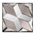 Dekorativer Glasspiegel, „Diamond Dazzle“ – dekorativer Glasspiegel mit Diamantmotiv aus Java