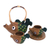 Ceramic tea set, 'Timang Trout' (set for 2) - Handcrafted Javanese Fish Theme Ceramic Tea Set for Two (image 2c) thumbail