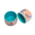 Ceramic teacups, 'Blue Eden' (pair) - Hand-Painted Ceramic Teacups from Java (Pair)