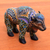 Figurilla de arcilla polimérica - Figura de bisonte de arcilla polimérica de colores de Bali
