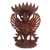 Escultura de madera - Escultura de madera de suar tallada a mano de Vishnu de Bali