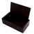 Wood decorative box, 'Secret Lotus' - Suar Wood Handcrafted Decorative Box with Lotus Carving (image 2e) thumbail
