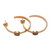 Gold plated smoky quartz half-hoop earrings, 'Paradox' - 18k Gold Plated Quartz Hammered Half-Hoop Earrings