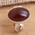 Amber cocktail ring, 'Ancient Oval' - Oval Amber Cocktail Ring from Bali (image 2c) thumbail