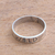 Sterling silver band ring, 'Wild Soul' - Sterling Silver Band Ring Crafted in Bali thumbail