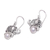 Cultured pearl dangle earrings, 'Elephant Soccer' - Cultured Pearl Elephant Dangle Earrings from Bali (image 2c) thumbail