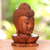 Wood sculpture, 'Buddha and Lotus' - Wood Sculpture of Buddha's Head on a Lotus Flower from Bali (image 2b) thumbail