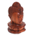 Wood sculpture, 'Buddha and Lotus' - Wood Sculpture of Buddha's Head on a Lotus Flower from Bali (image 2c) thumbail