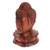 Wood sculpture, 'Buddha and Lotus' - Wood Sculpture of Buddha's Head on a Lotus Flower from Bali (image 2d) thumbail