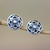 Sterling silver stud earrings, 'Lotus Kingdom' - Handcrafted Round Sterling Silver Lotus Flower Stud Earrings (image 2) thumbail