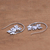Sterling silver drop earrings, 'Leafy Canopy' - Leaf-Shaped Sterling Silver Drop Earrings from Bali (image 2b) thumbail